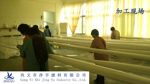 纖維球濾料加工現(xiàn)場